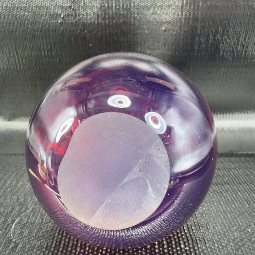 Thick Heavy Hand Blown Venetian‎ Art Glass Fruit Pear Paperweight Italian Glass